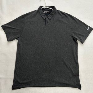 Nike Golf Tour Performance Polo Heather Charcoal Gray Size XL